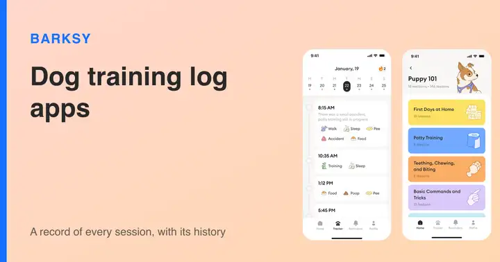 Barksy app screens beside the title of this comparison