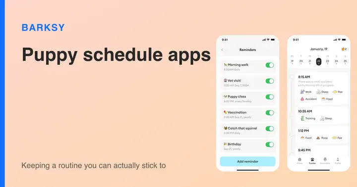 Barksy app screens beside the title of this comparison